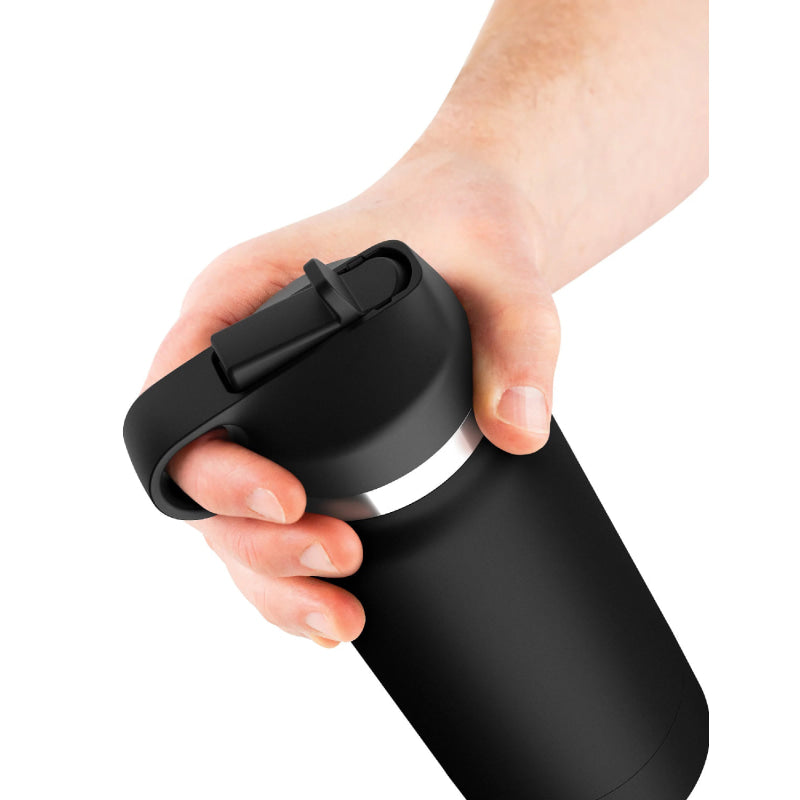 Fap Flask - Thrill Seeker - Black Bottle - Frosted