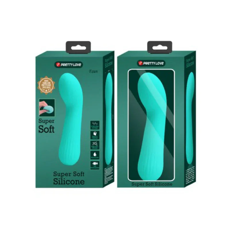 Faun Rechargeable Vibrator - Turquoise - MyPleasure