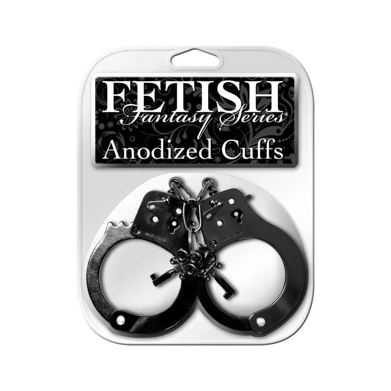 Fetish Fantasy Anodized Cuffs - Black - MyPleasure