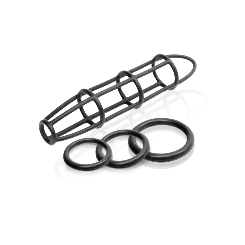 Fetish Fantasy Elite Cockcage and Ring Set - Black