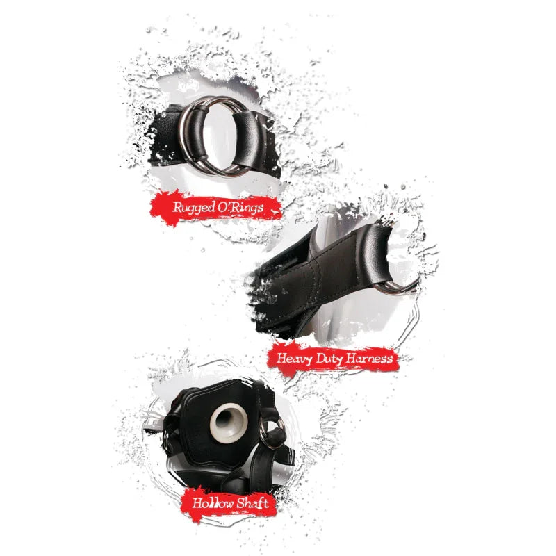 Fetish Fantasy Extreme Hollow 12 Inch Strap-on - Flesh - MyPleasure