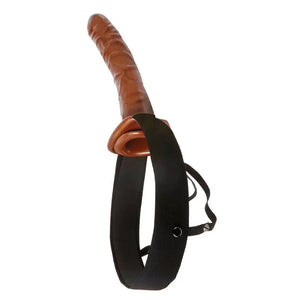 Fetish Fantasy Series 10" Chocolate Dream Hollow Strap-On - MyPleasure