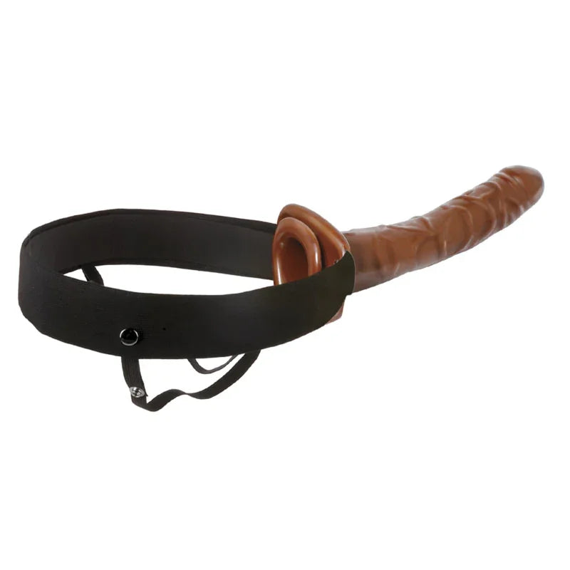 Fetish Fantasy Series 10" Chocolate Dream Hollow Strap-On - MyPleasure