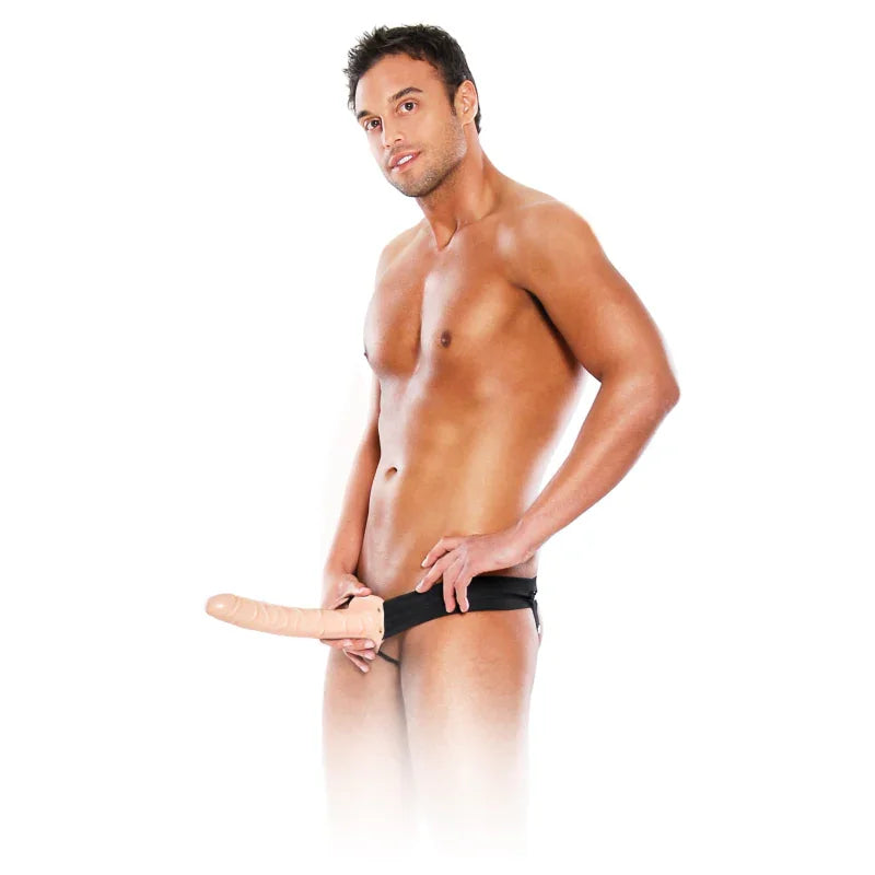 Fetish Fantasy Series 10" Hollow Strap-on - Flesh - MyPleasure