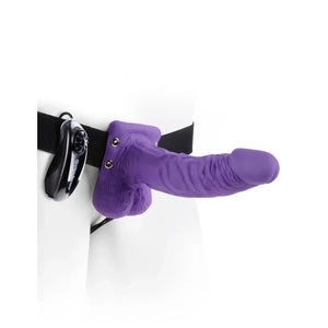 Fetish Fantasy Series 7-Inch Vibrating Hollow Strap-on With Balls - MyPleasure