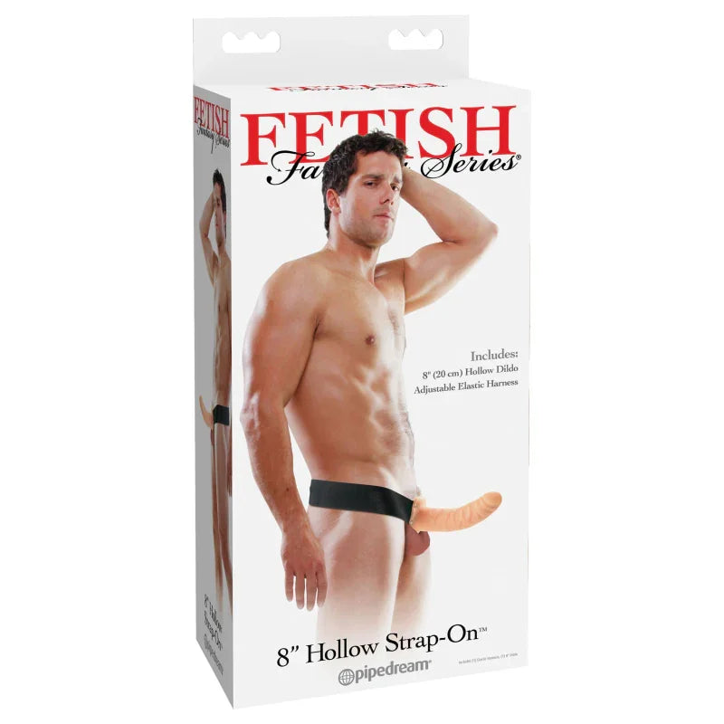 Fetish Fantasy Series 8" Hollow Strap-on - Flesh - MyPleasure