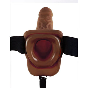Fetish Fantasy Series 9-Inch Hollow Strap-on With Balls - Brown - MyPleasure