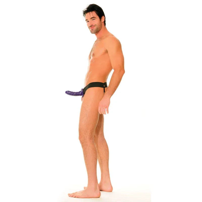 Fetish Fantasy Series for Him or Her Hollow Strap-on - Purple - MyPleasure