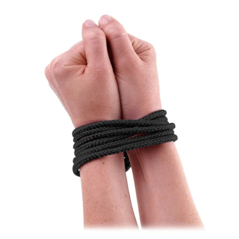 Fetish Fantasy Series Mini Silk Rope - Black - MyPleasure