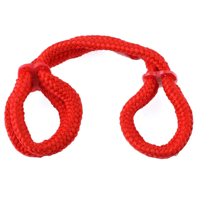 Fetish Fantasy Series Silk Rope Love Cuffs - Red - MyPleasure
