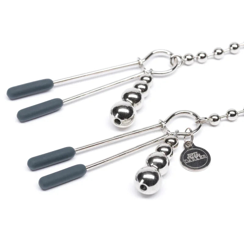 Fifty Shades Darker at My Mercy Chained Nipple Clamps - MyPleasure