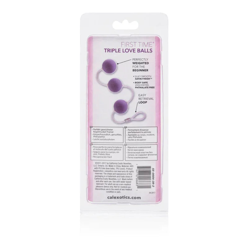 First Time Love Balls Triple Lovers - Purple - MyPleasure