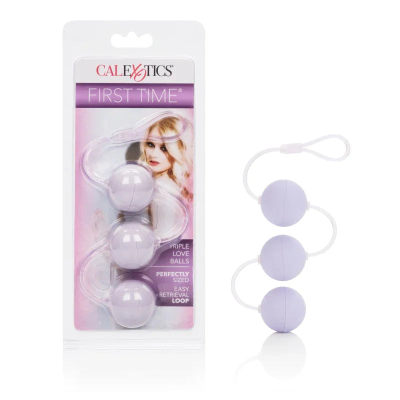 First Time Love Balls Triple Lovers - Purple - MyPleasure