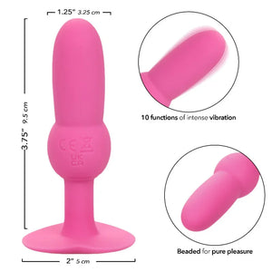 First Time Vibrating Beaded Probe - Pink - MyPleasure