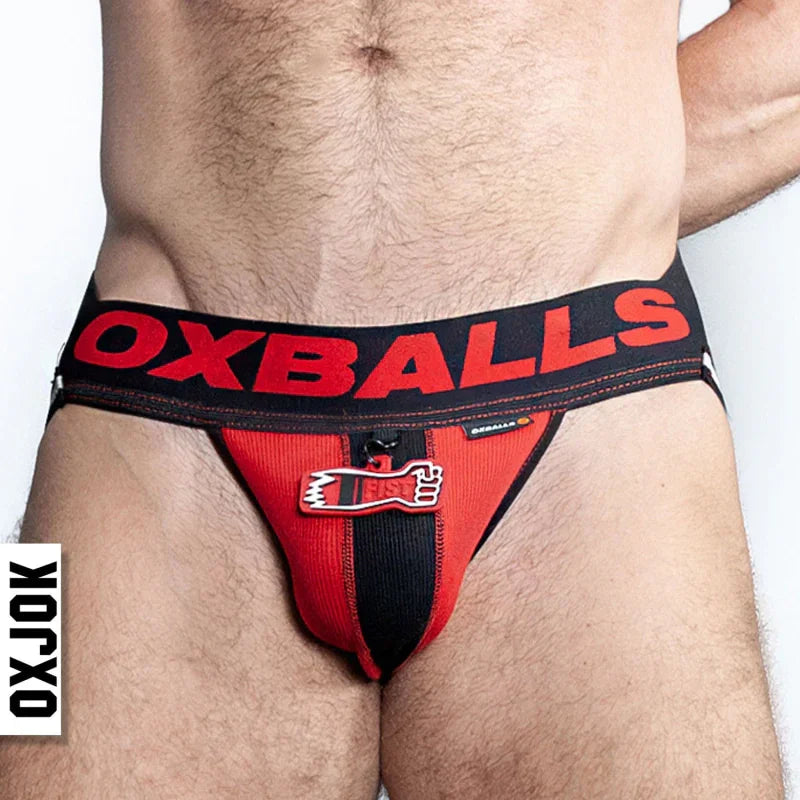 Fisterjock 3d Fist Tagger Jock Black/red Large - MyPleasure
