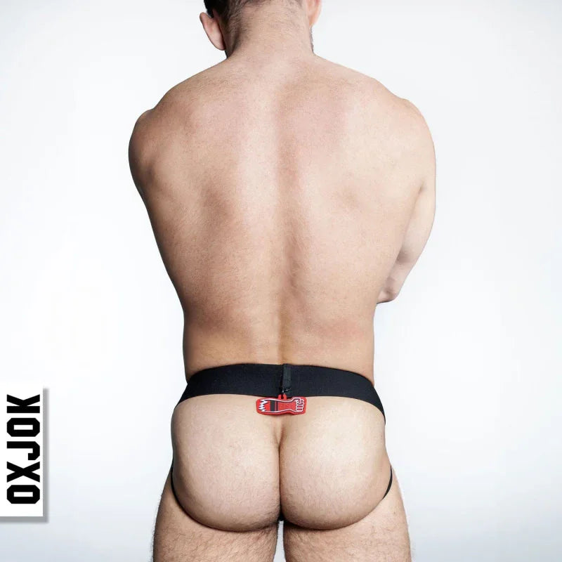 Fisterjock 3d Fist Tagger Jock Black/red Large - MyPleasure