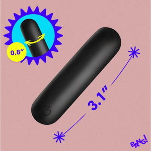 Flexible Silicone Bullet - Black - MyPleasure