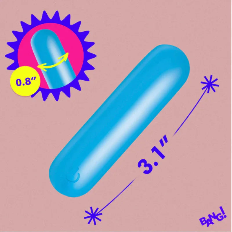 Flexible Silicone Bullet - Blue - MyPleasure