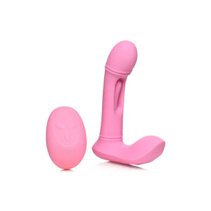 Flickers G-Flick Flicking G-Spot Vibrator With Remote - Pink - MyPleasure