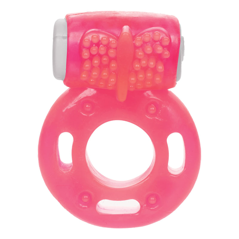 Foil Pack Vibrating Ring - Pink