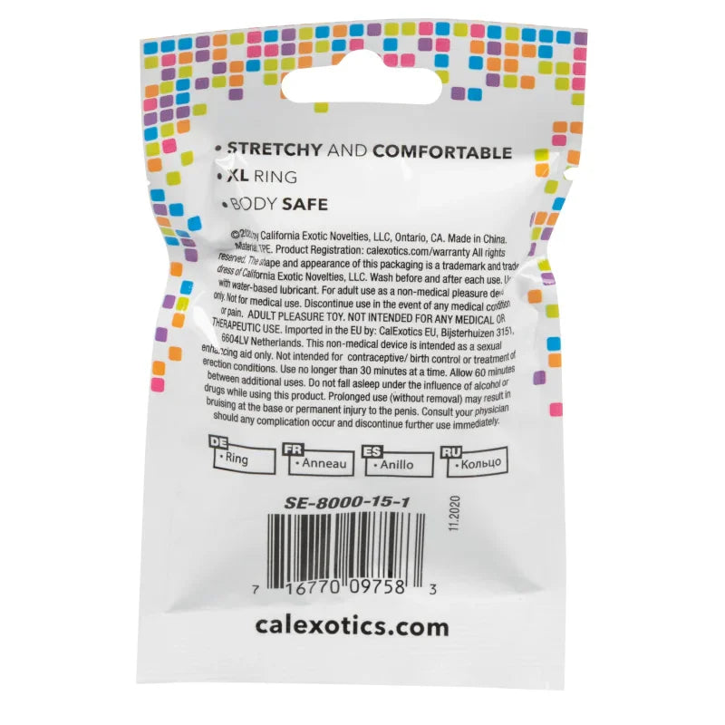 Foil Pack X-Large Ring - Clear - MyPleasure