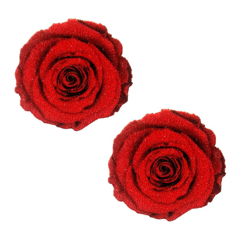 Freaking Awesome Roses Are Red Nipztix Pasties - Romantic and Intriguing, Perfect for Adding a Flirtatious Touch to Any Outfit