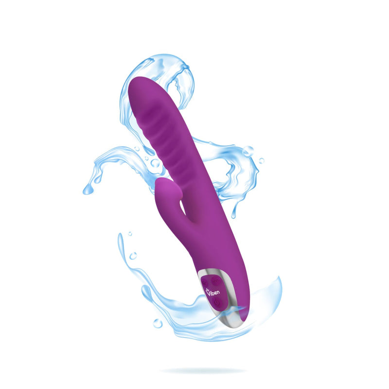 Frenzy - Rabbit Vibe With Clitoral Suction - Berry