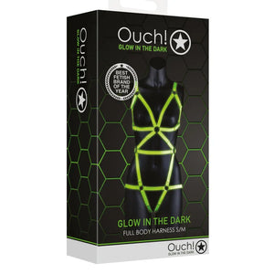 Full Body Harness - Small / Medium - Glow in the Dark - MyPleasure