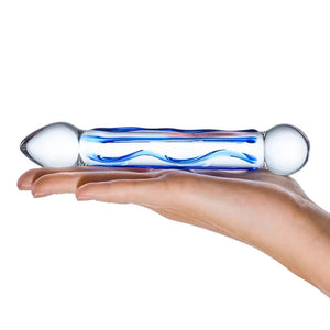 Full Tip Textured 6.5 Glass Dildo - MyPleasure