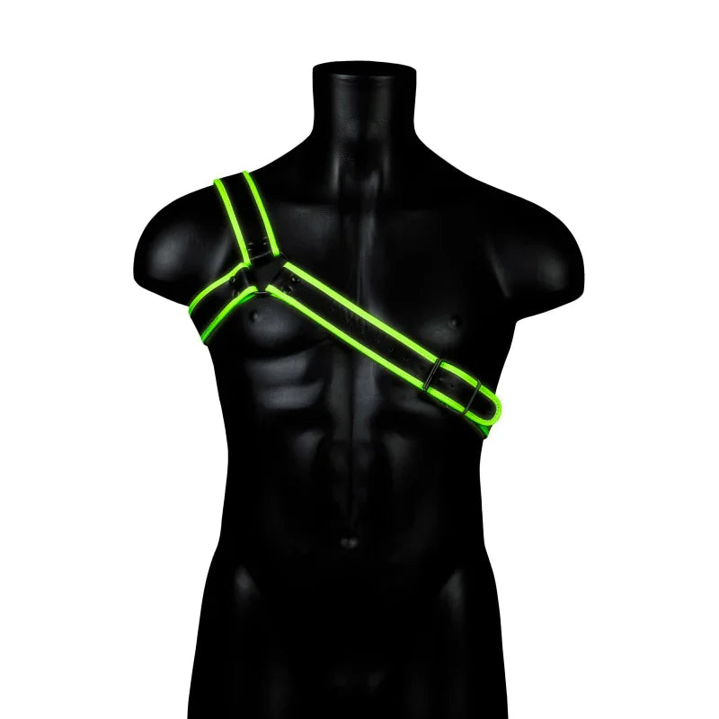 Gladiator Harness - Large/xlarge - Glow in the Dark - MyPleasure