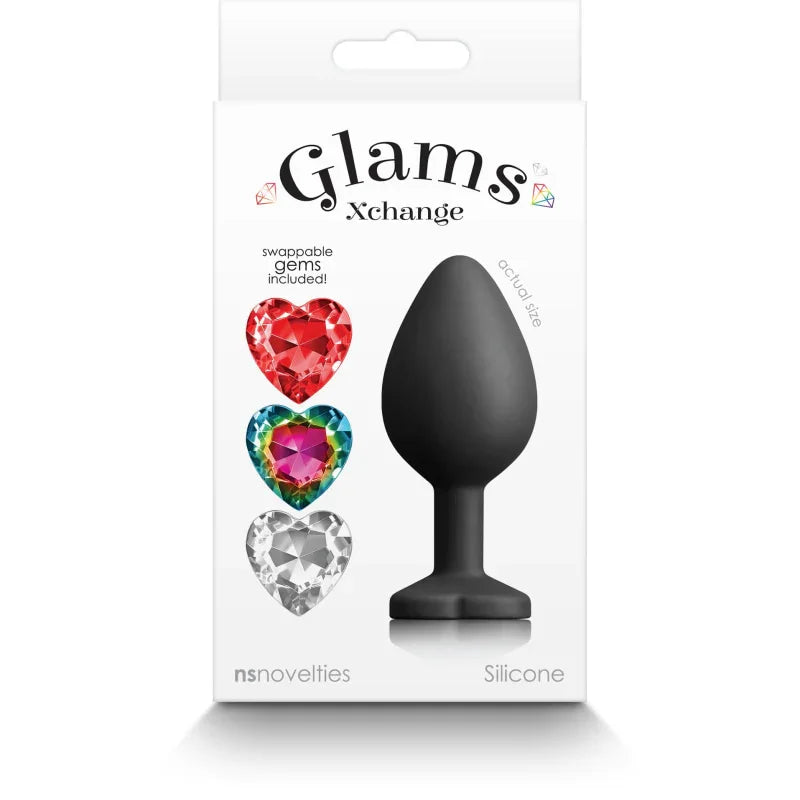 Glams Xchange Heart - Medium - Black - MyPleasure
