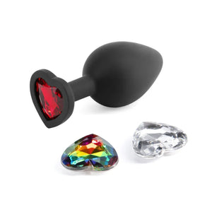 Glams Xchange Heart - Medium - Black - MyPleasure