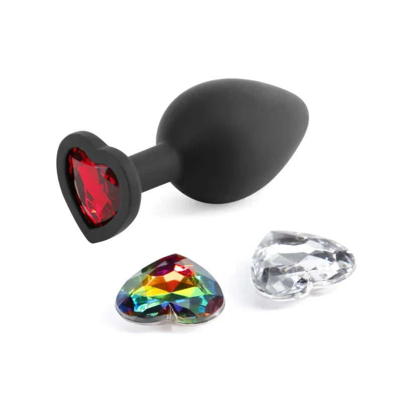 Glams Xchange Heart - Medium - Black - MyPleasure