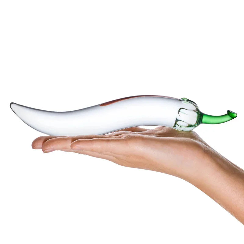Glass Naturals Chili Pepper Dildo - MyPleasure
