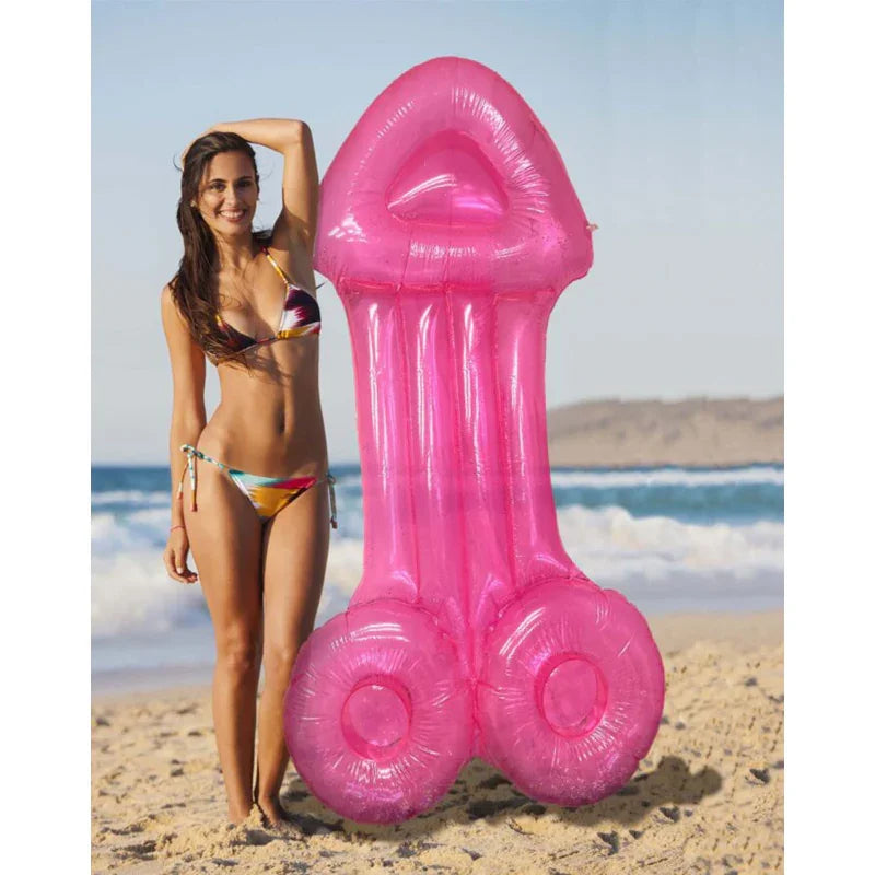 Glitterati Penis Pool Float - 6ft - Pink - MyPleasure