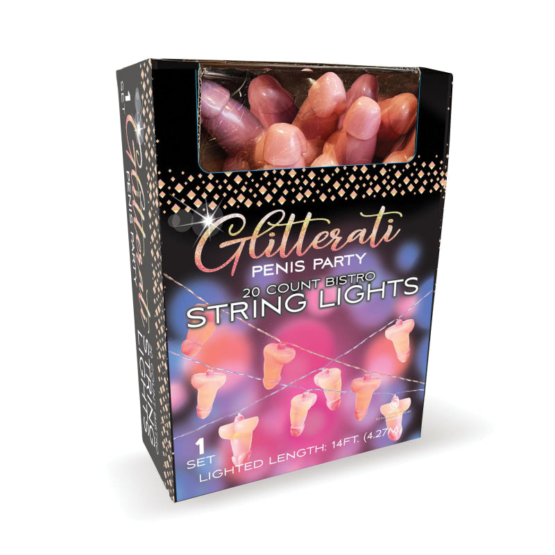 Glitterati Penis String Lights - 20 Lights