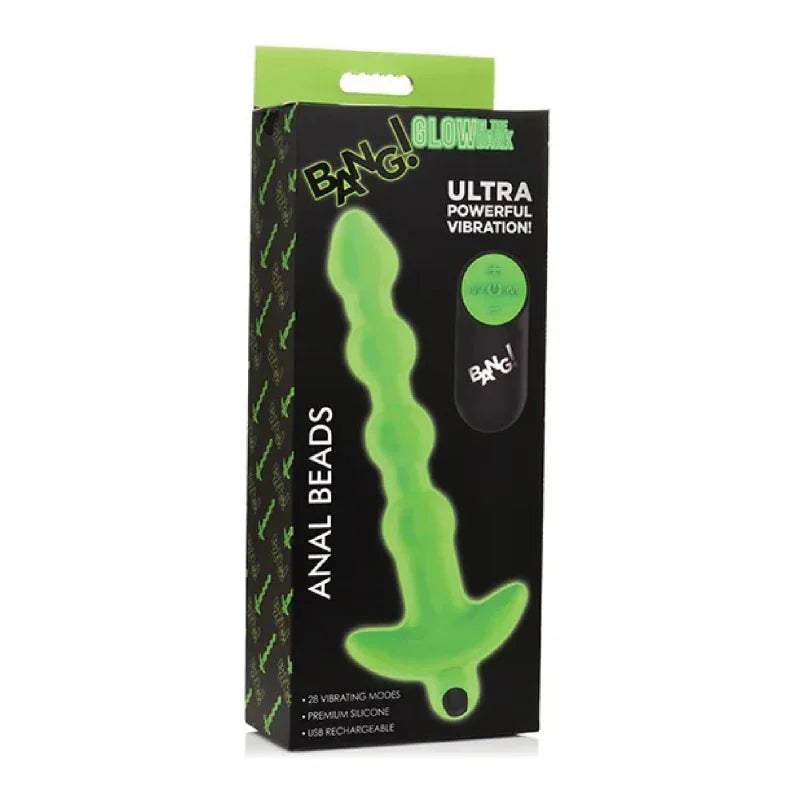 Glow in the Dark Anal Beads - Green - MyPleasure
