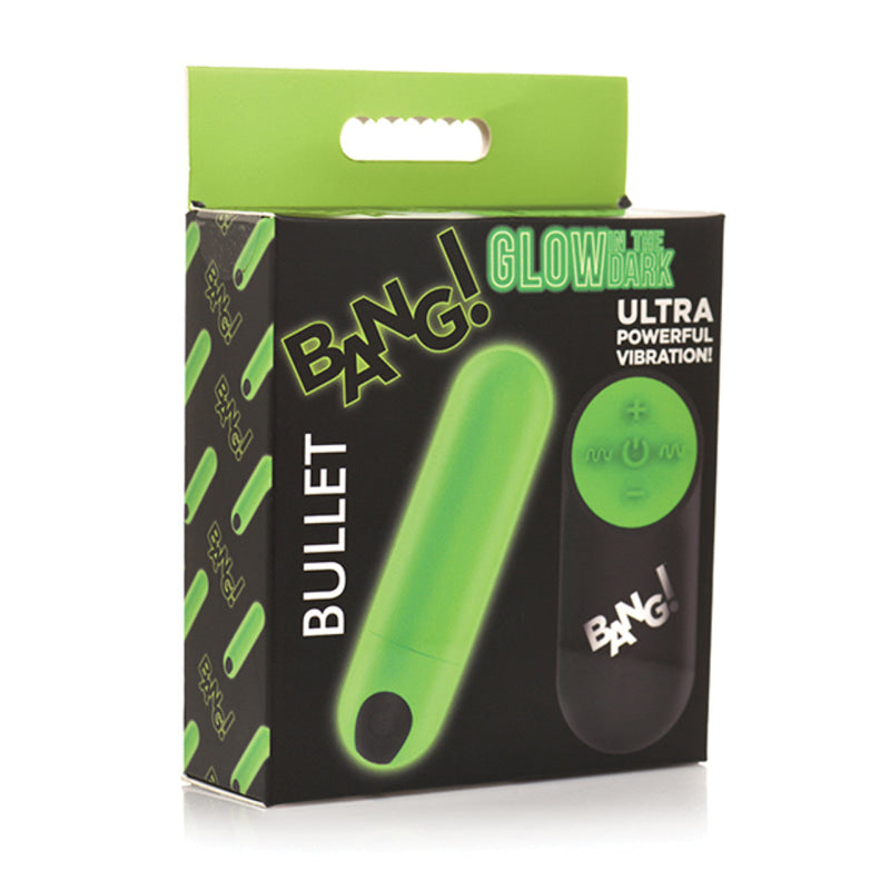 Glow in the Dark Bullet With Remote - Green