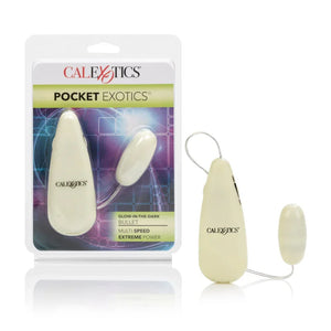Glow-in-the-Dark Pocket Exotics Vibrating Glowing Bullet - MyPleasure
