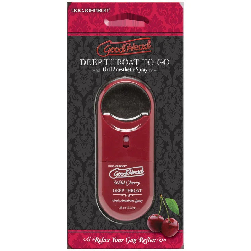 Goodhead to Go Deep Throat Spray - Wild Cherry - MyPleasure