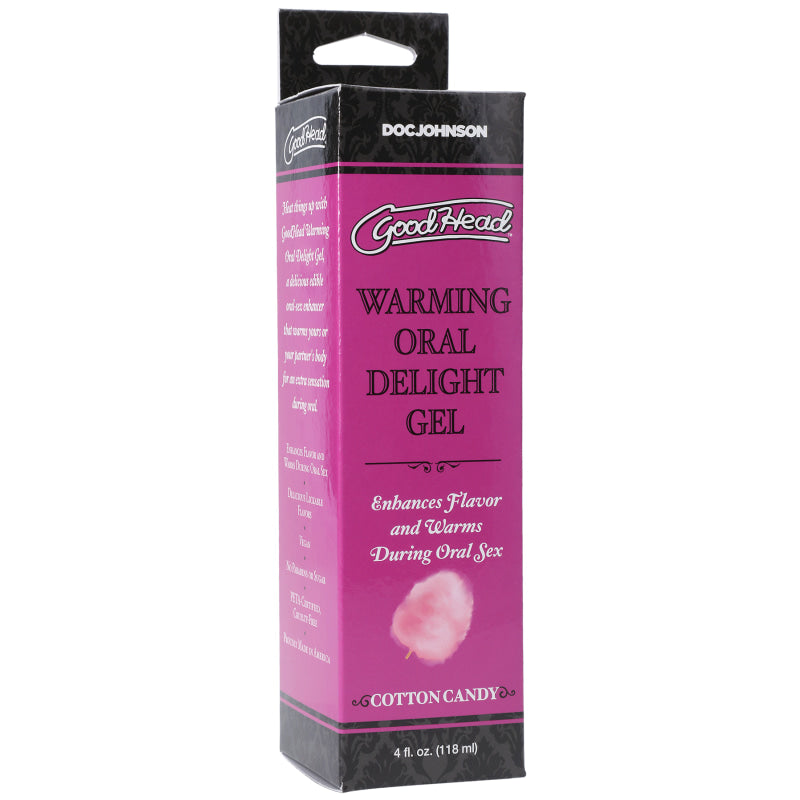 Goodhead - Warming Oral Delight Gel - Cotton Candy - 4 Fl. Oz.