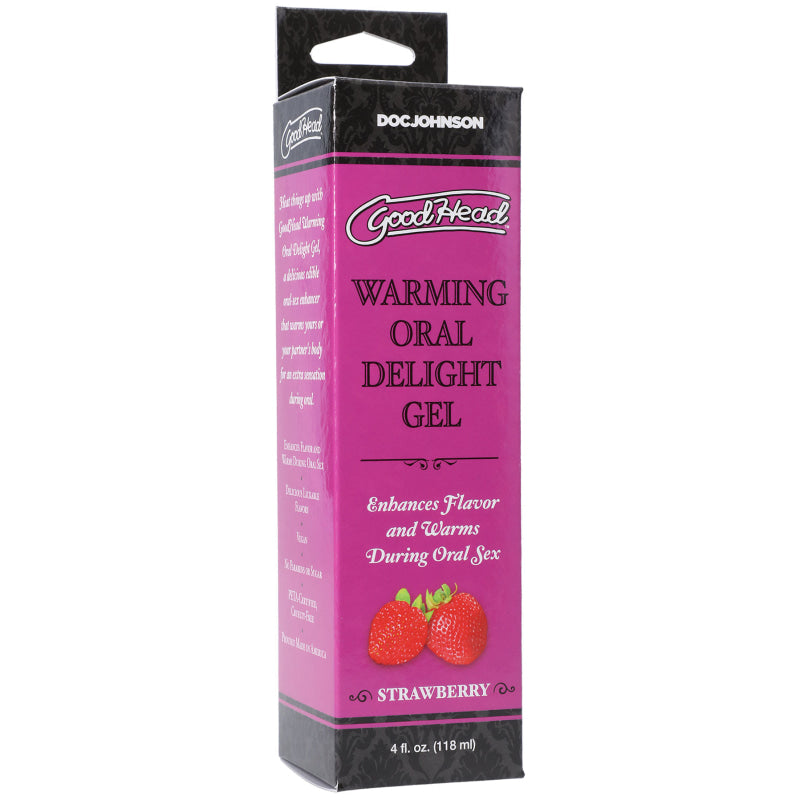 Goodhead - Warming Oral Delight Gel -  Strawberry - 4 Fl. Oz.