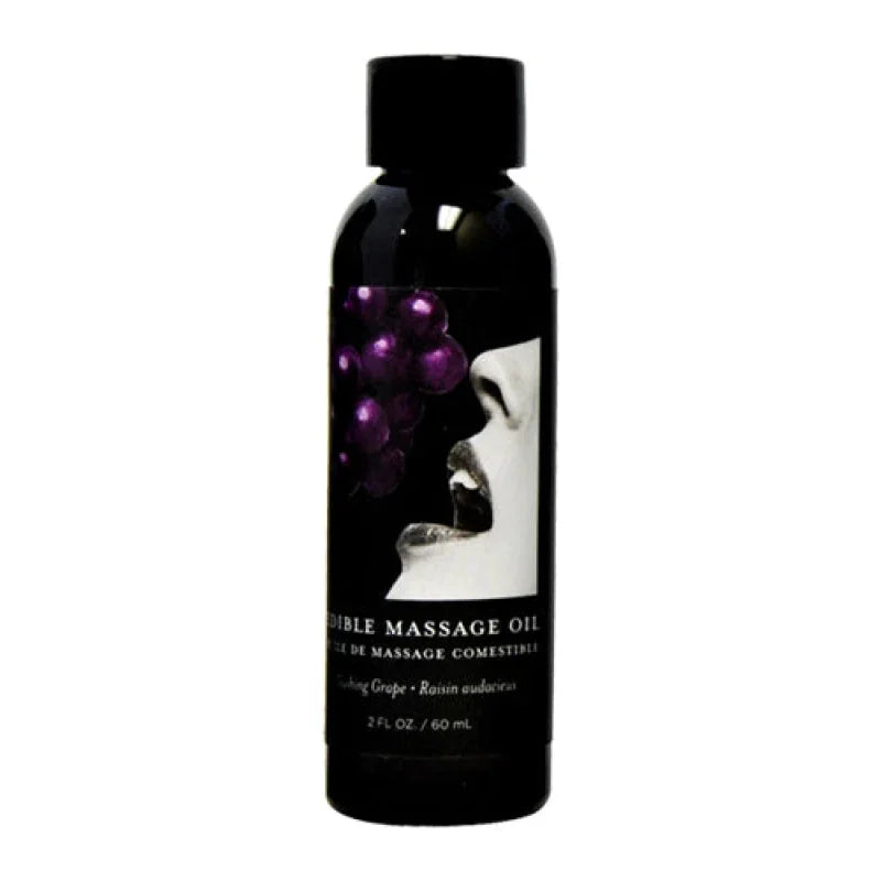 Gushing Grape Edible Massage Oil 2 Oz - MyPleasure