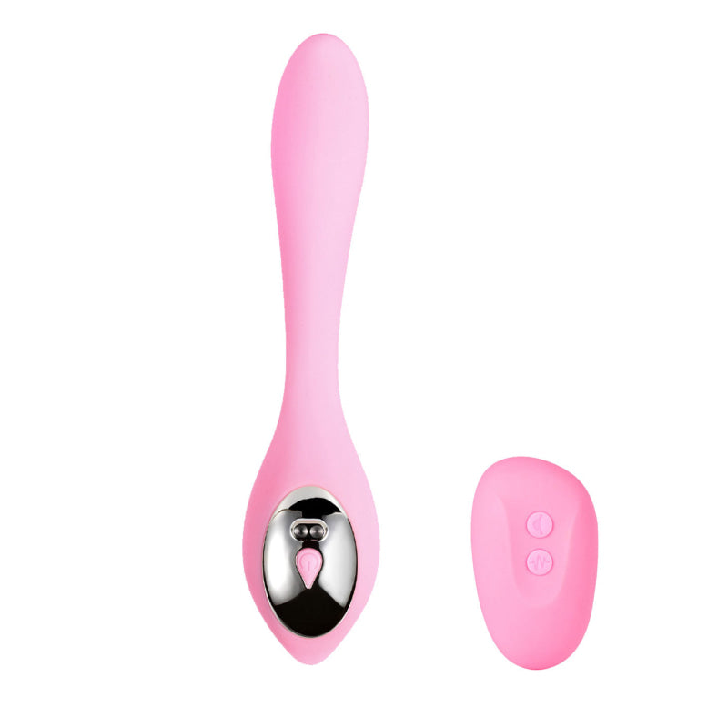 Harmonie Rechargeable Remote Silicone Bendable  Vibrator - Pink