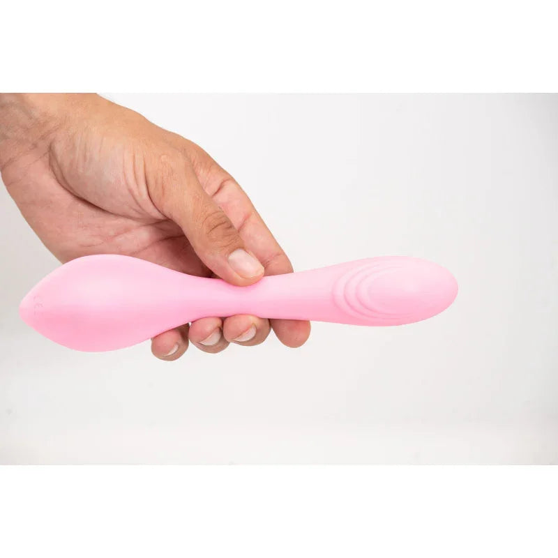 Harmonie Rechargeable Remote Silicone Bendable Vibrator - Pink - MyPleasure
