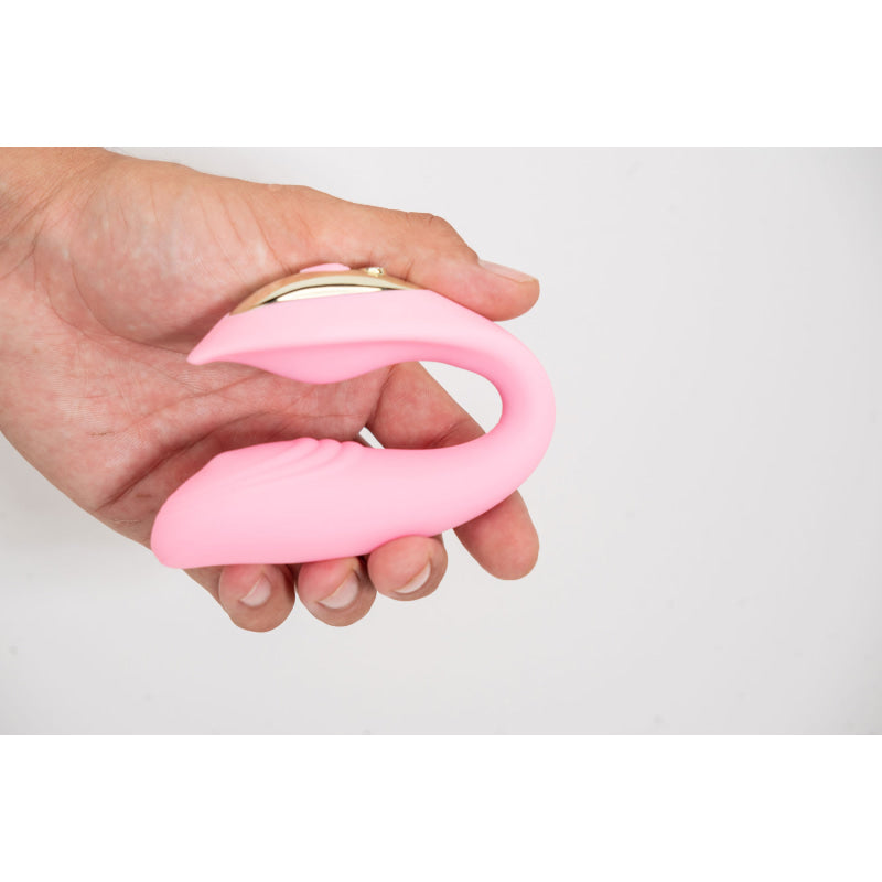 Harmonie Rechargeable Remote Silicone Bendable  Vibrator - Pink