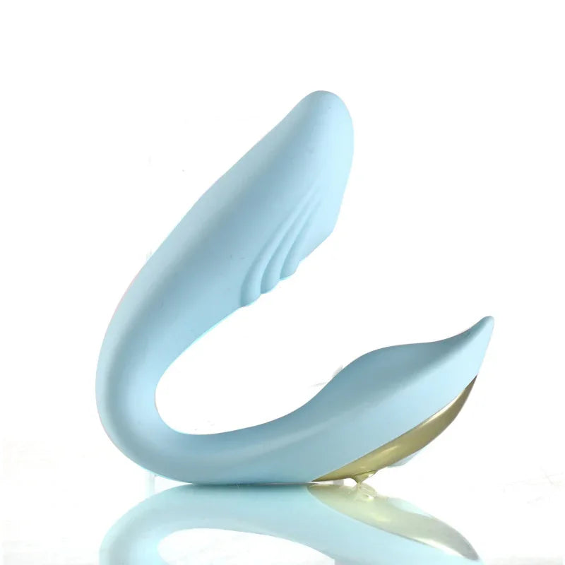 Harmonie Rechargeable Remote Silicone Bendable Vibrator - Teal - MyPleasure