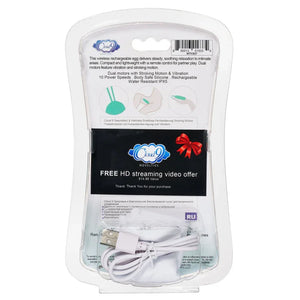 Health and Wellness Wireless Remote Control Egg - Stroking Motion - MyPleasure