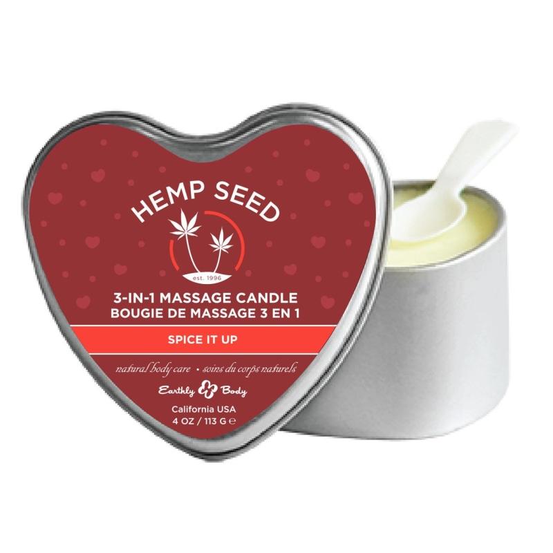 Heart Candle 3-N-1 Spice It Up 4 Oz EB-HSCV038