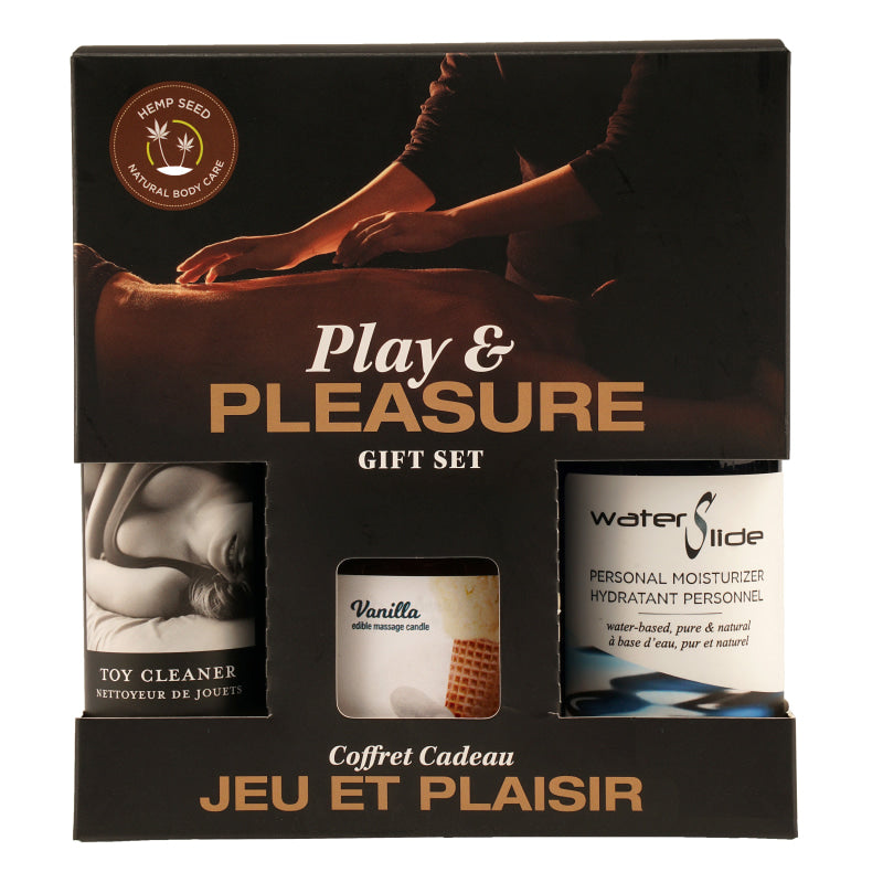 Hemp Seed by Night Play and Pleasure Gift Set - Vanilla